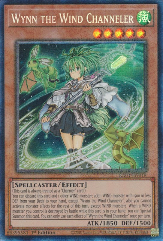 Wynn the Wind Channeler [RA01-EN018] Prismatic Collector's Rare | Total Play