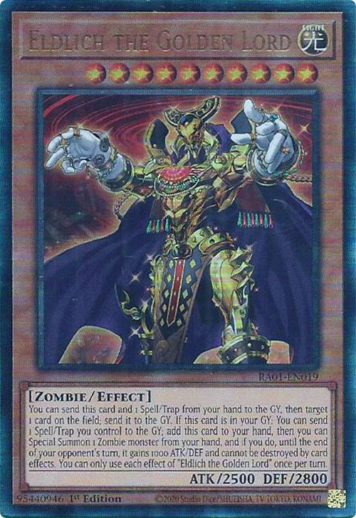 Eldlich the Golden Lord [RA01-EN019] Prismatic Ultimate Rare | Total Play