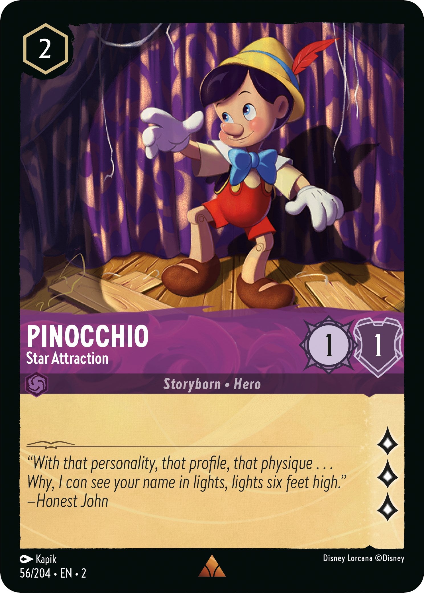 Pinocchio - Star Attraction (56/204) [Rise of the Floodborn] | Total Play