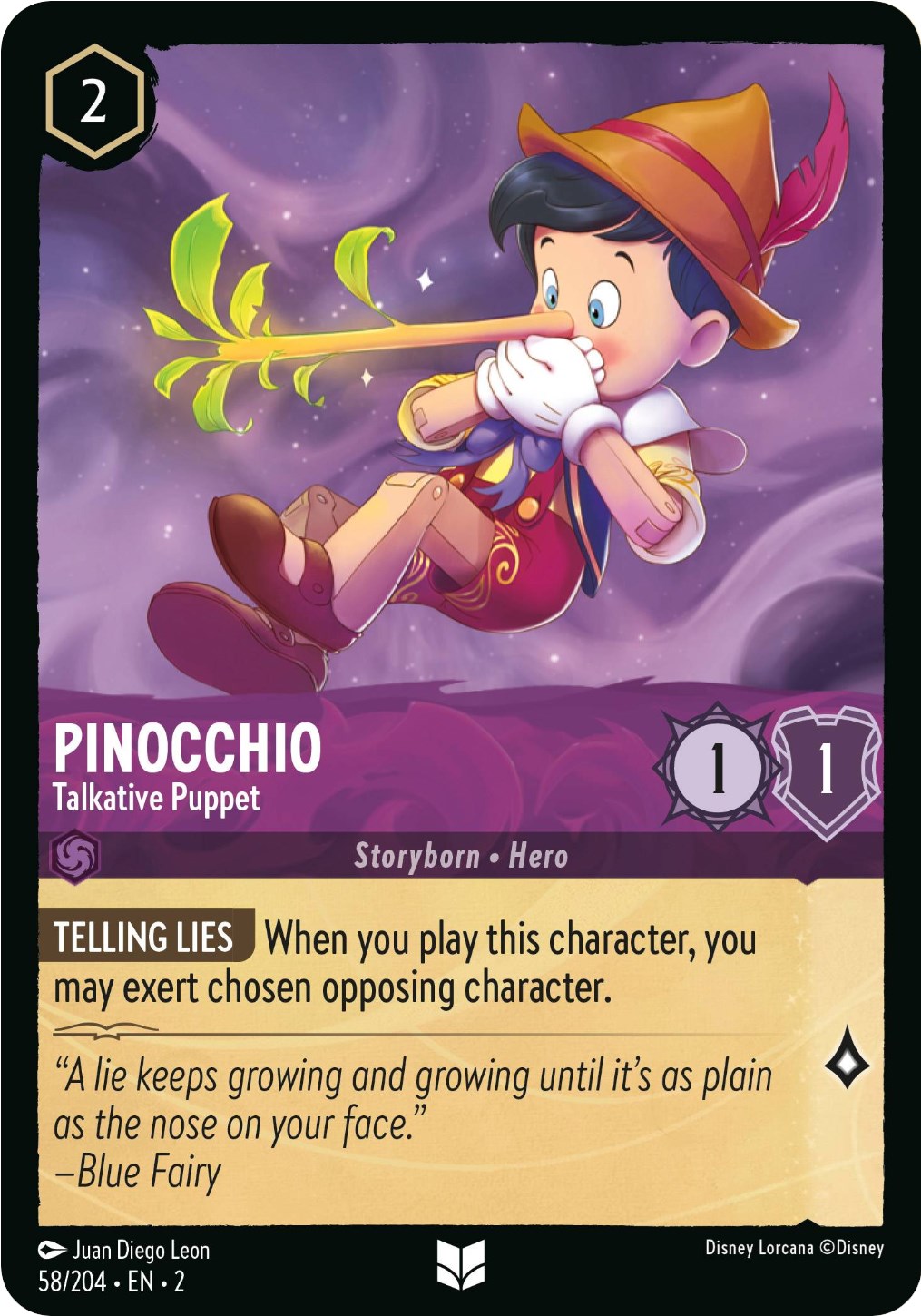Pinocchio - Talkative Puppet (58/204) [Rise of the Floodborn] | Total Play