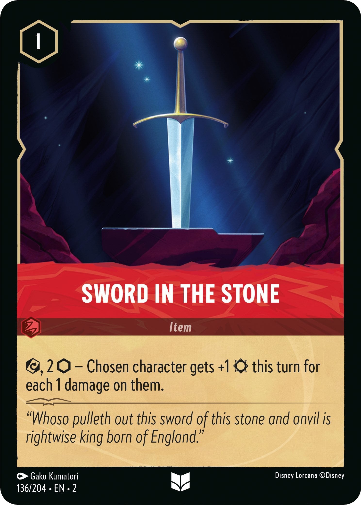 Sword in the Stone (136/204) [Rise of the Floodborn] | Total Play