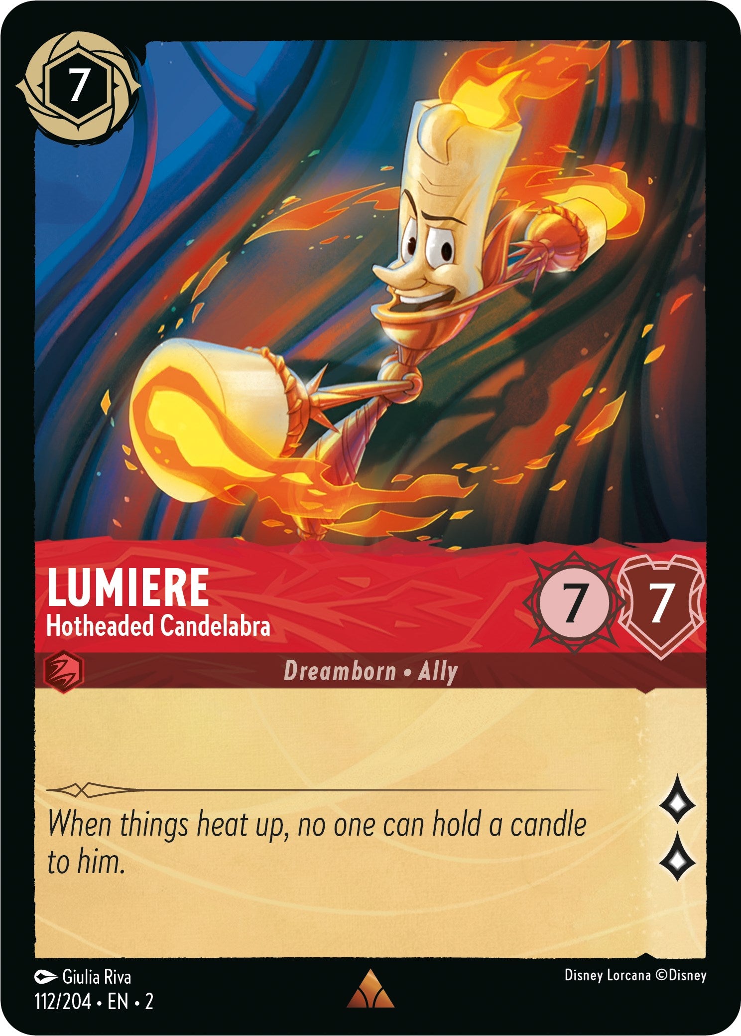 Lumiere - Hotheaded Candelabra (112/204) [Rise of the Floodborn] | Total Play