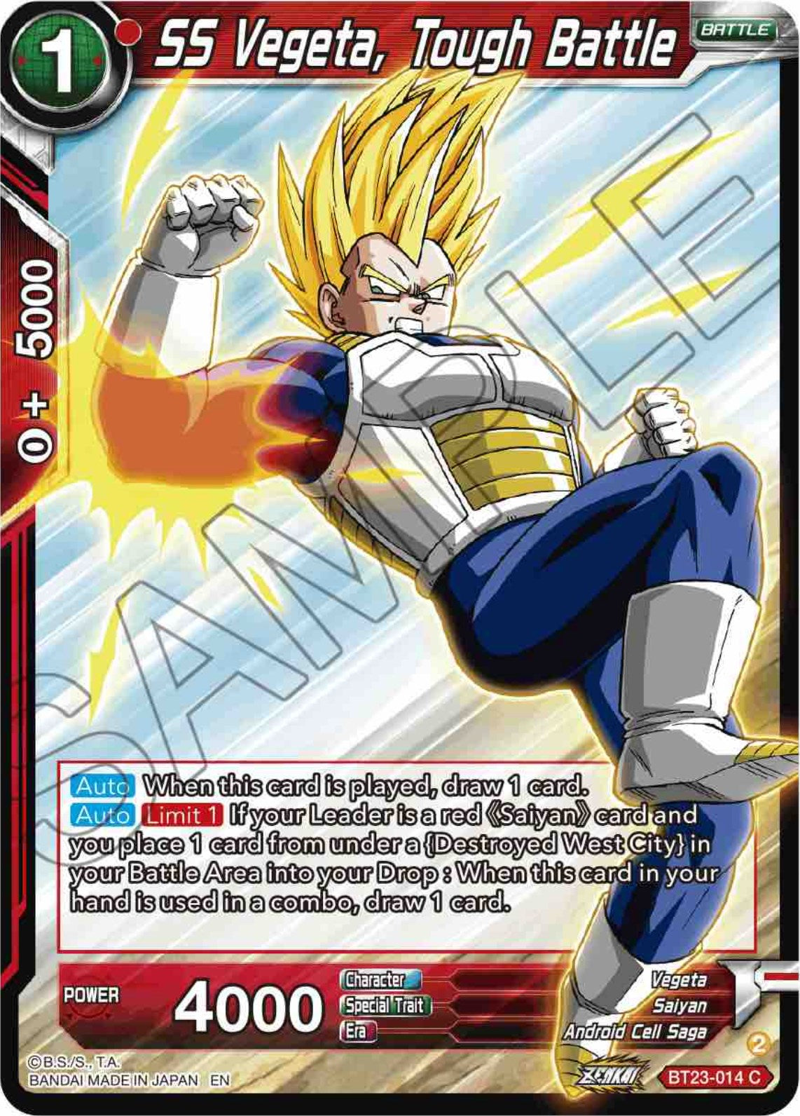 SS Vegeta, Tough Battle (BT23-014) [Perfect Combination] | Total Play
