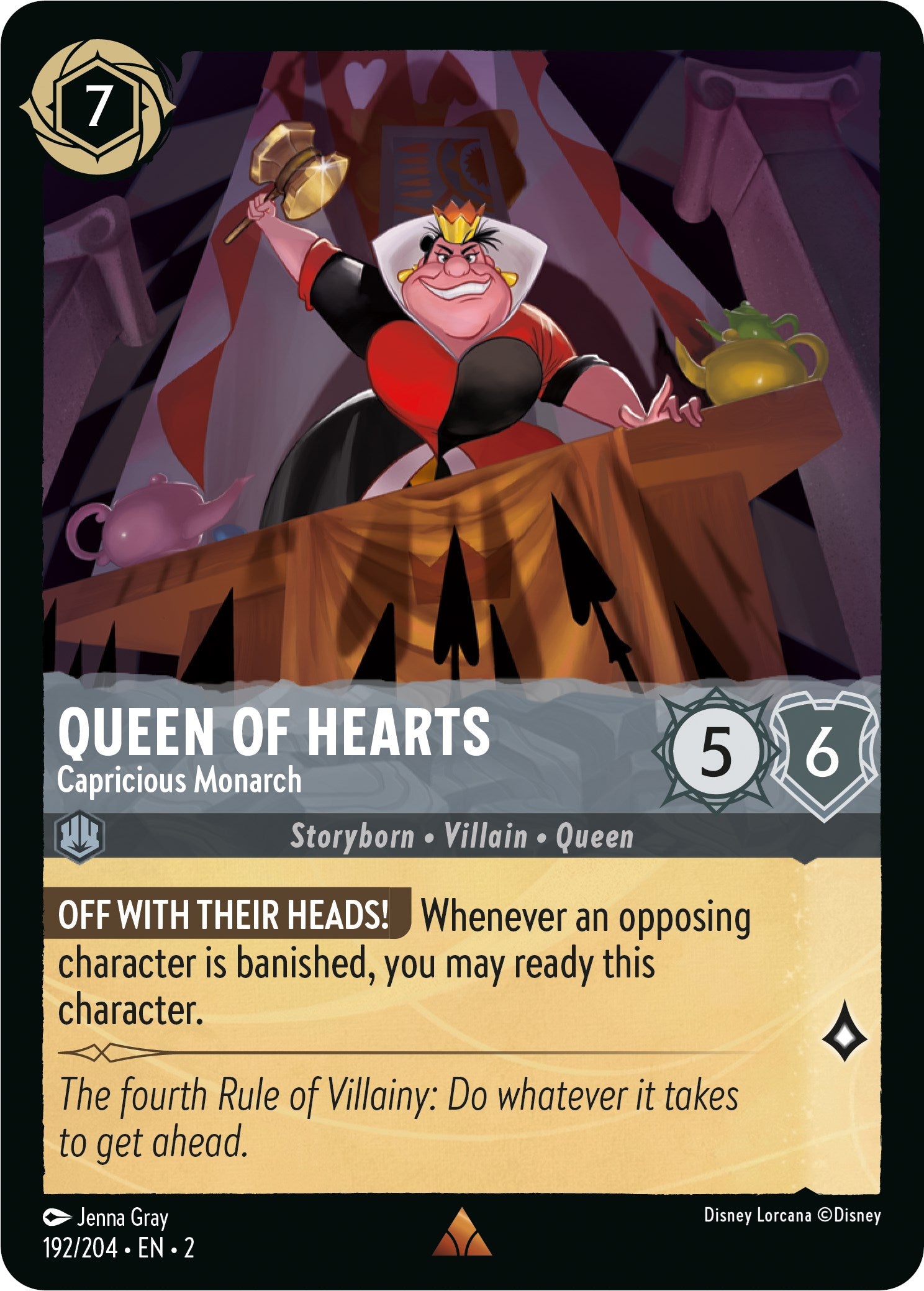 Queen of Hearts - Capricious Monarch (192/204) [Rise of the Floodborn] | Total Play