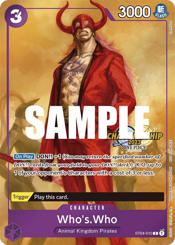 Who's.Who (CS 2023 Celebration Pack) [One Piece Promotion Cards] | Total Play
