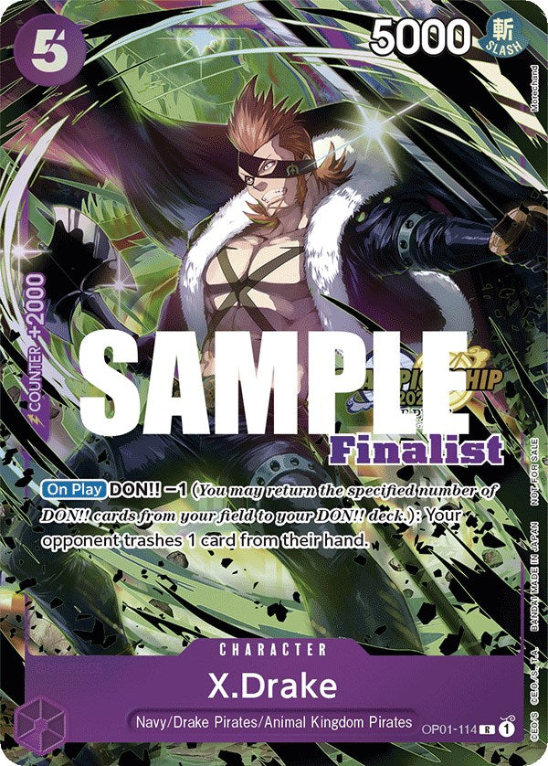 X.Drake (CS 2023 Top Players Pack) [Finalist] [One Piece Promotion Cards] | Total Play