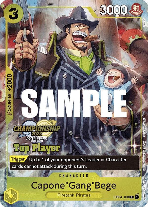 Capone"Gang"Bege (CS 2023 Top Players Pack) [One Piece Promotion Cards] | Total Play