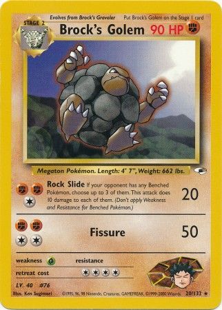 Brock's Golem (20/132) [Gym Heroes Unlimited] | Total Play