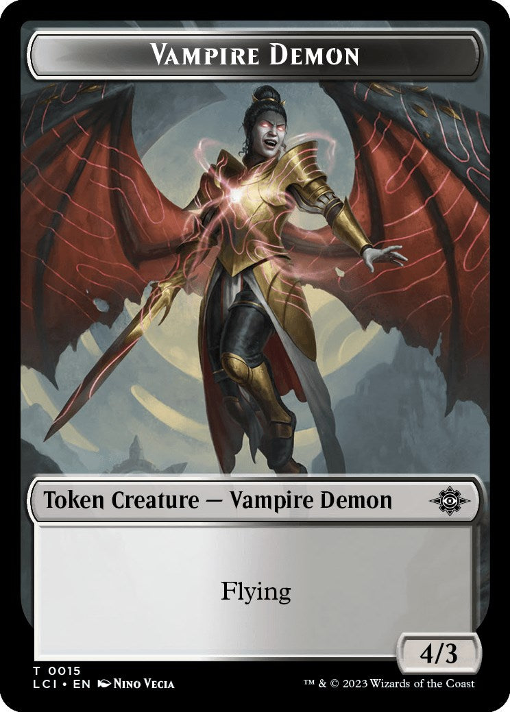 Vampire // Vampire Demon Double-Sided Token [The Lost Caverns of Ixalan Tokens] | Total Play