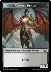 Vampire // Vampire Demon Double-Sided Token [The Lost Caverns of Ixalan Tokens] | Total Play
