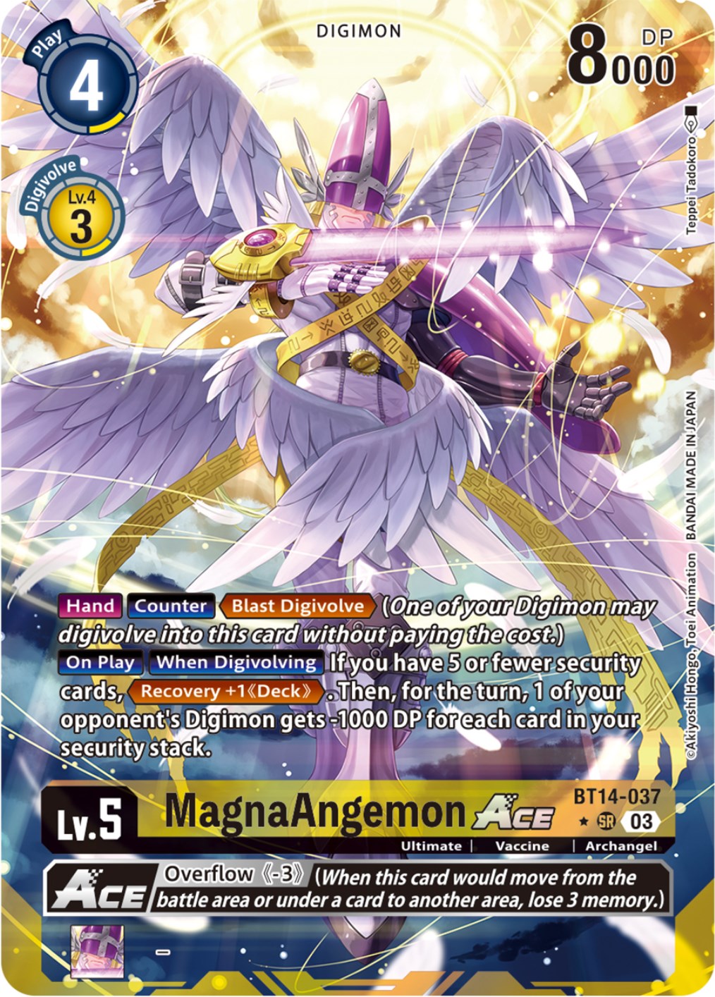 MagnaAngemon Ace [BT14-037] (Alternate Art) [Blast Ace] | Total Play