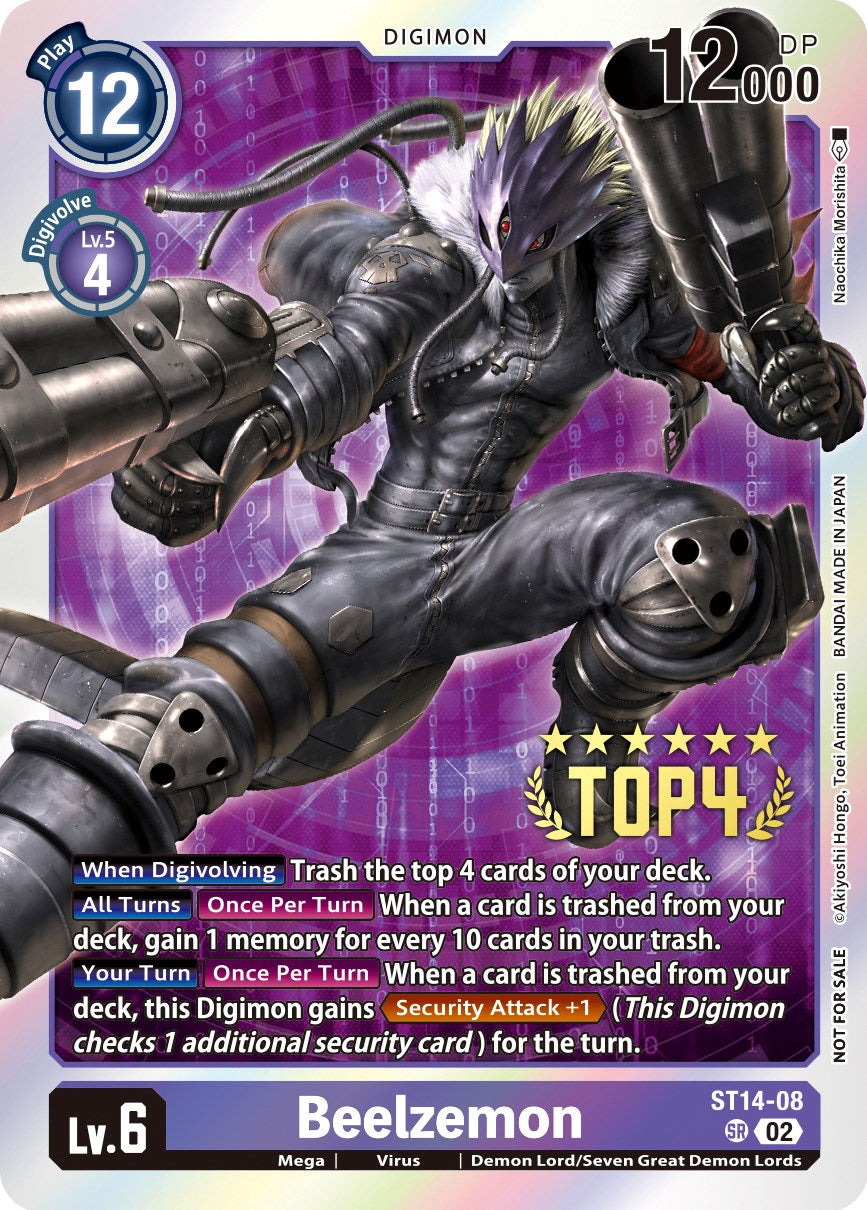 Beelzemon [ST14-08] (Digimon 3-On-3 November 2023 Top 4) [Starter Deck: Beelzemon Advanced Deck Set] | Total Play