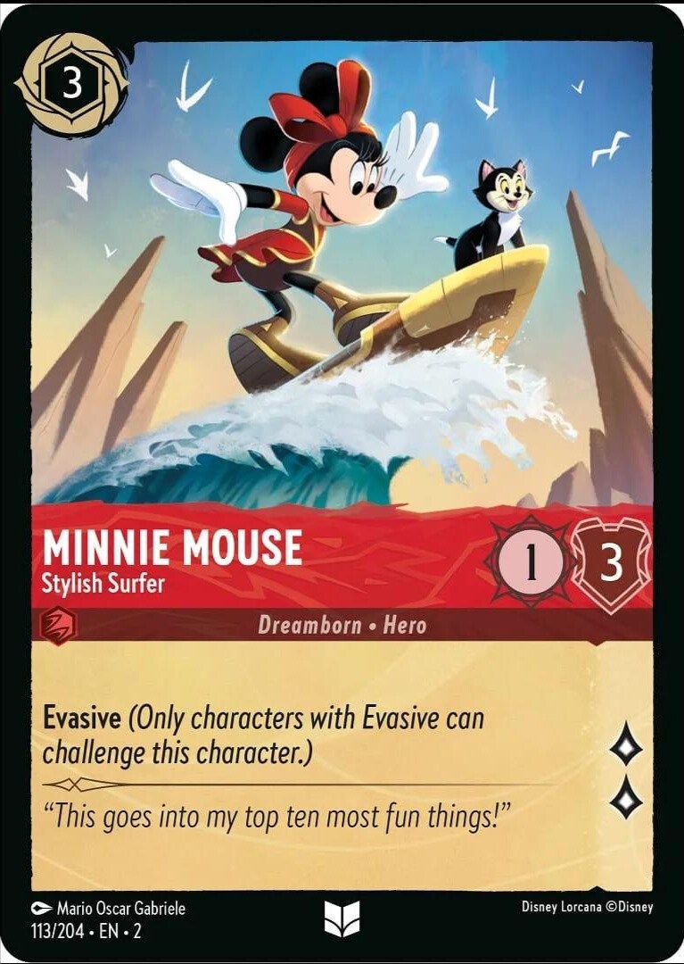 Minnie Mouse - Stylish Surfer (113/204) [Rise of the Floodborn] | Total Play