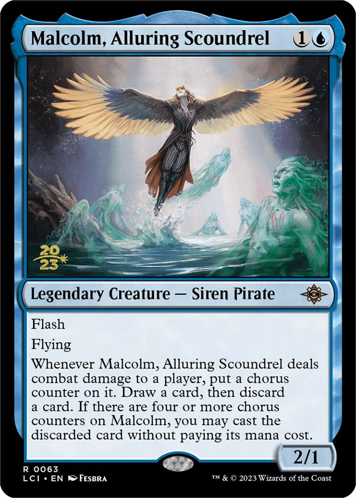 Malcolm, Alluring Scoundrel [The Lost Caverns of Ixalan Prerelease Cards] | Total Play