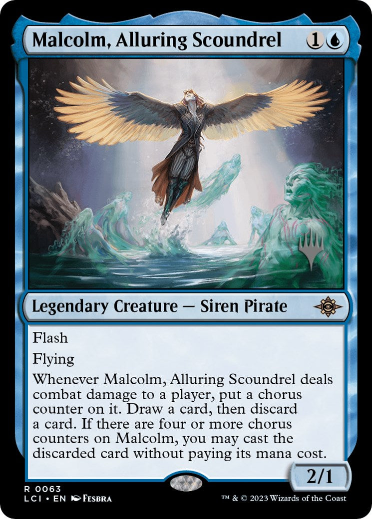 Malcolm, Alluring Scoundrel (Promo Pack) [The Lost Caverns of Ixalan Promos] | Total Play