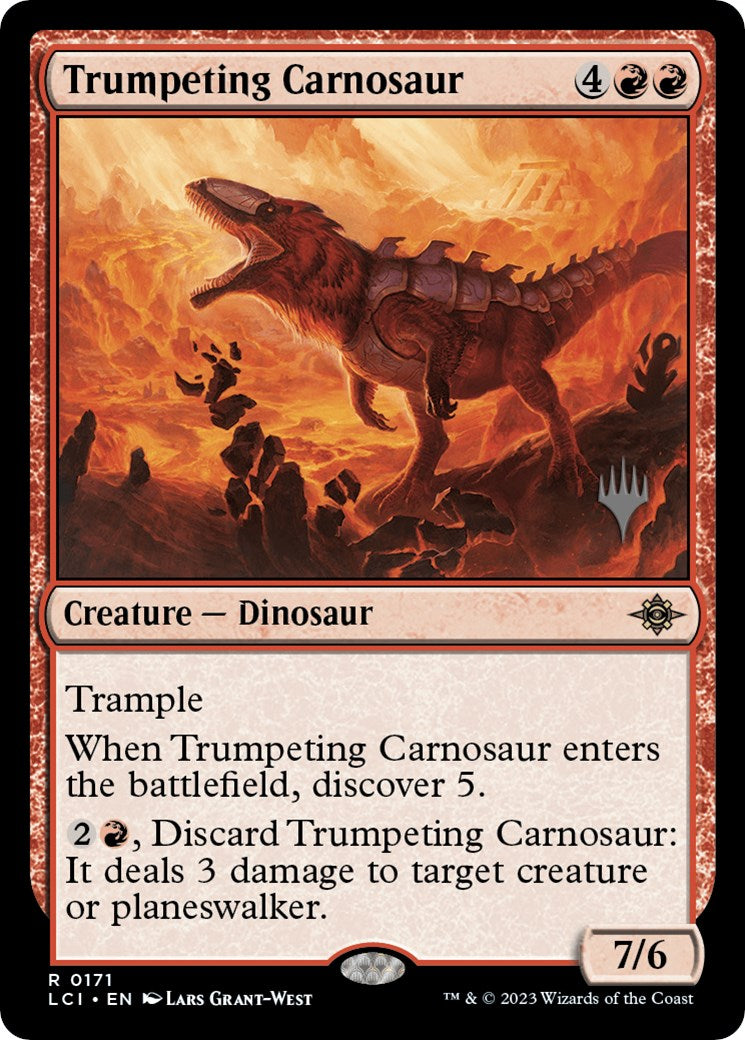 Trumpeting Carnosaur (Promo Pack) [The Lost Caverns of Ixalan Promos] | Total Play