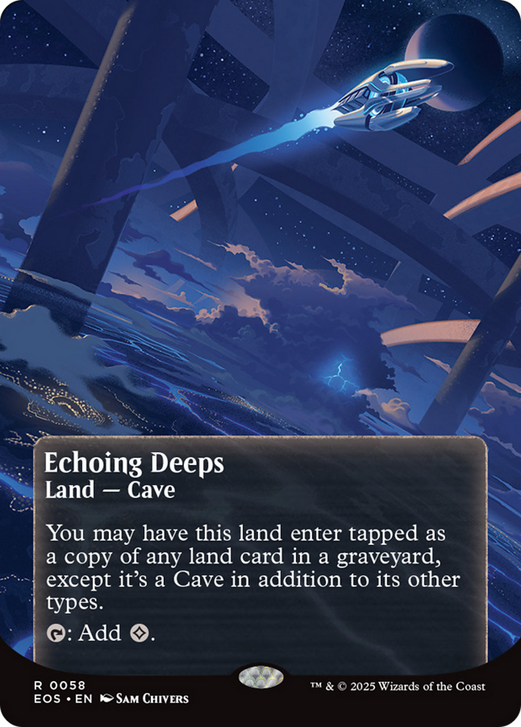 Echoing Deeps (0058) (Borderless) [Edge of Eternities: Stellar Sights] | Total Play