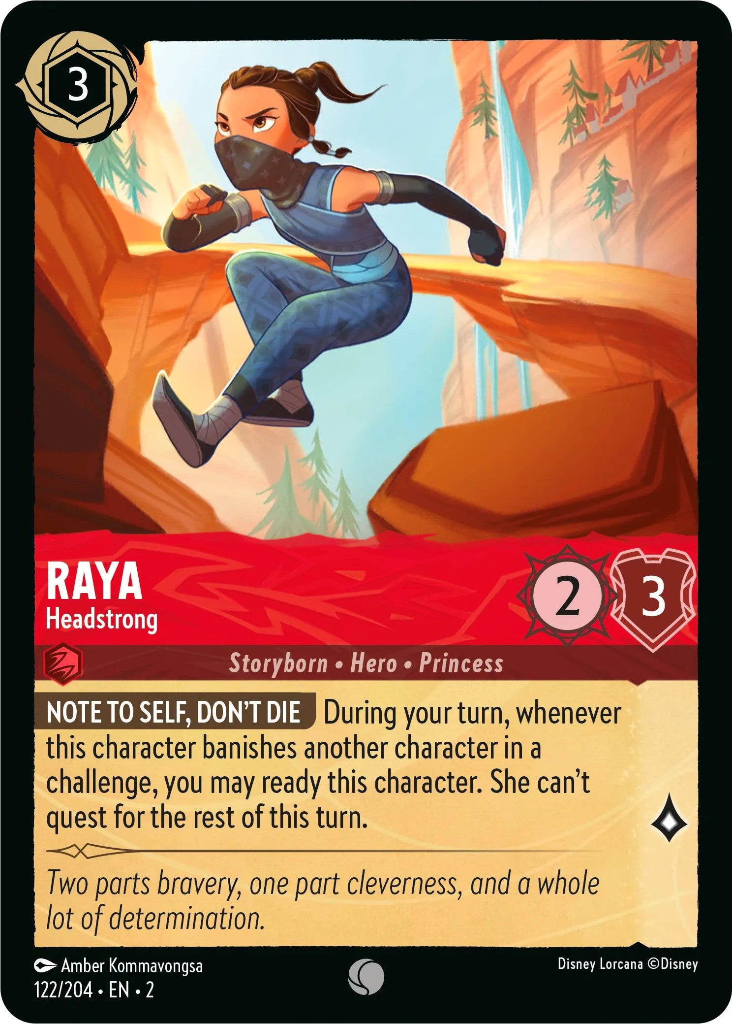 Raya - Headstrong (122/204) [Rise of the Floodborn] | Total Play