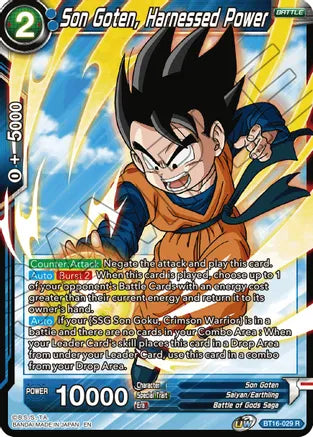 Son Goten, Harnessed Power (BT16-029) [Realm of the Gods] | Total Play