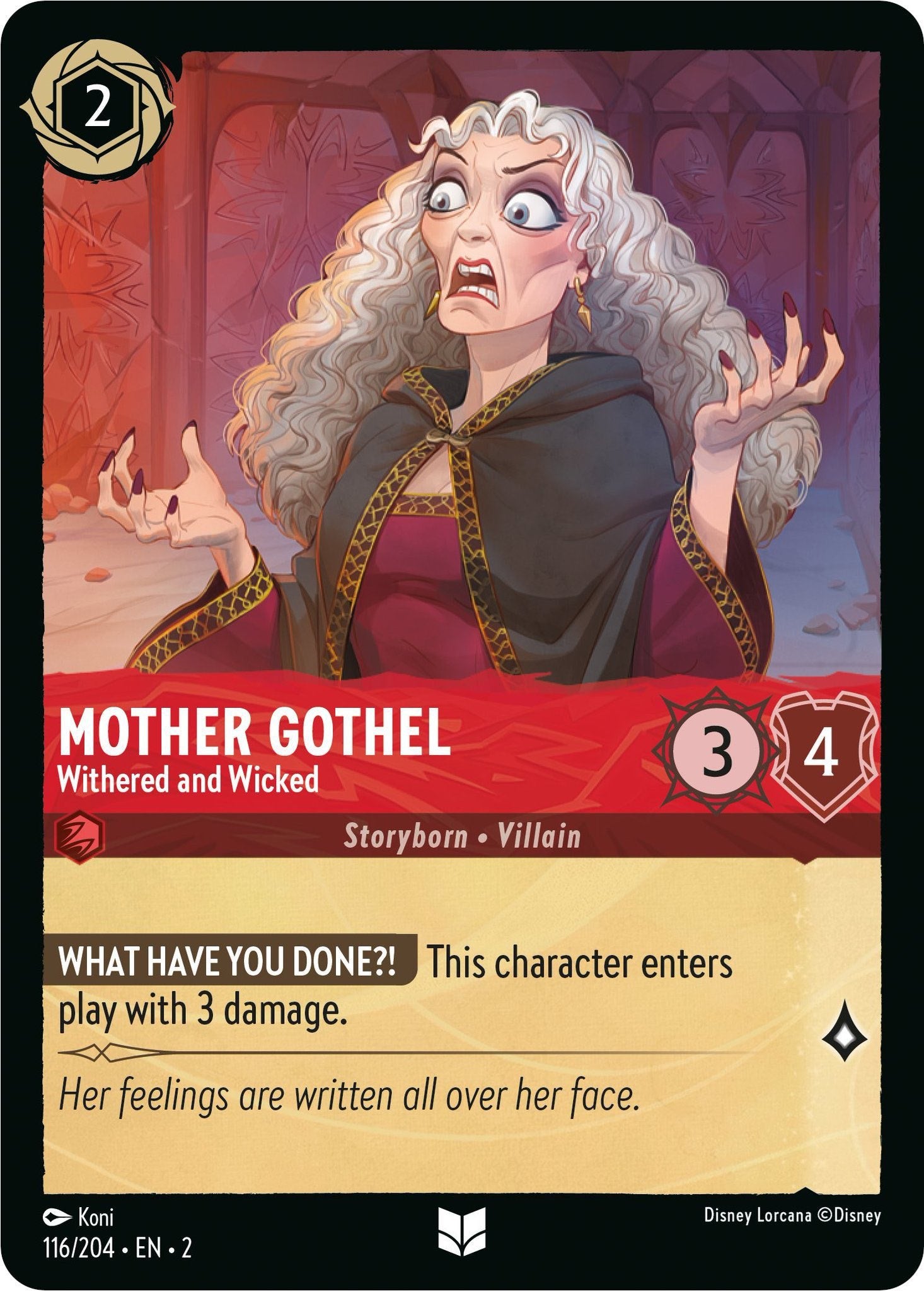 Mother Gothel - Withered and Wicked (116/204) [Rise of the Floodborn] | Total Play