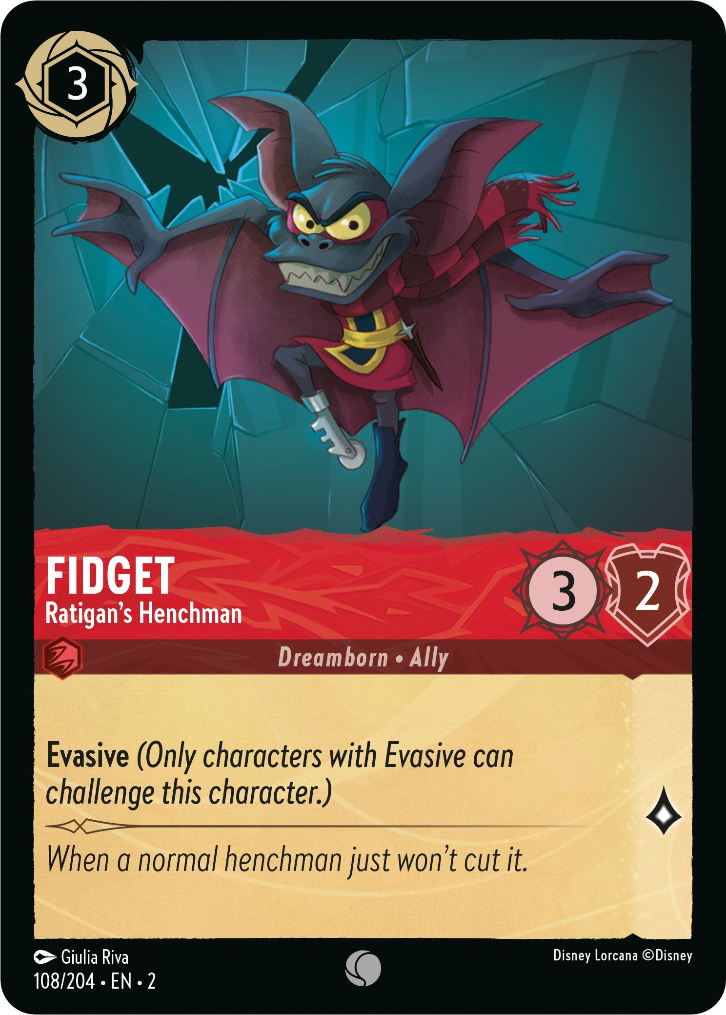 Fidget - Ratigan's Henchman (108/204) [Rise of the Floodborn] | Total Play