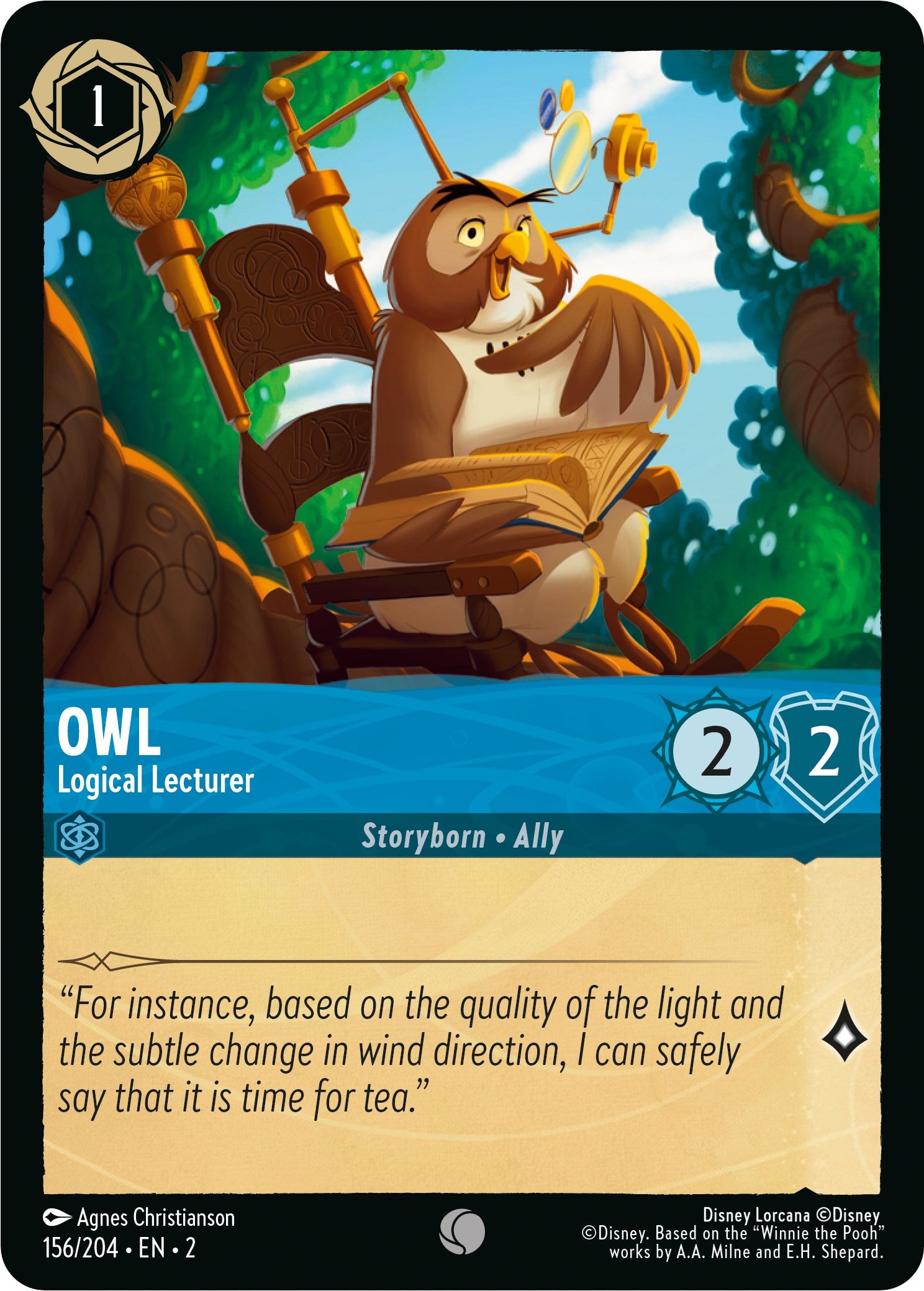 Owl - Logical Lecturer (156/204) [Rise of the Floodborn] | Total Play