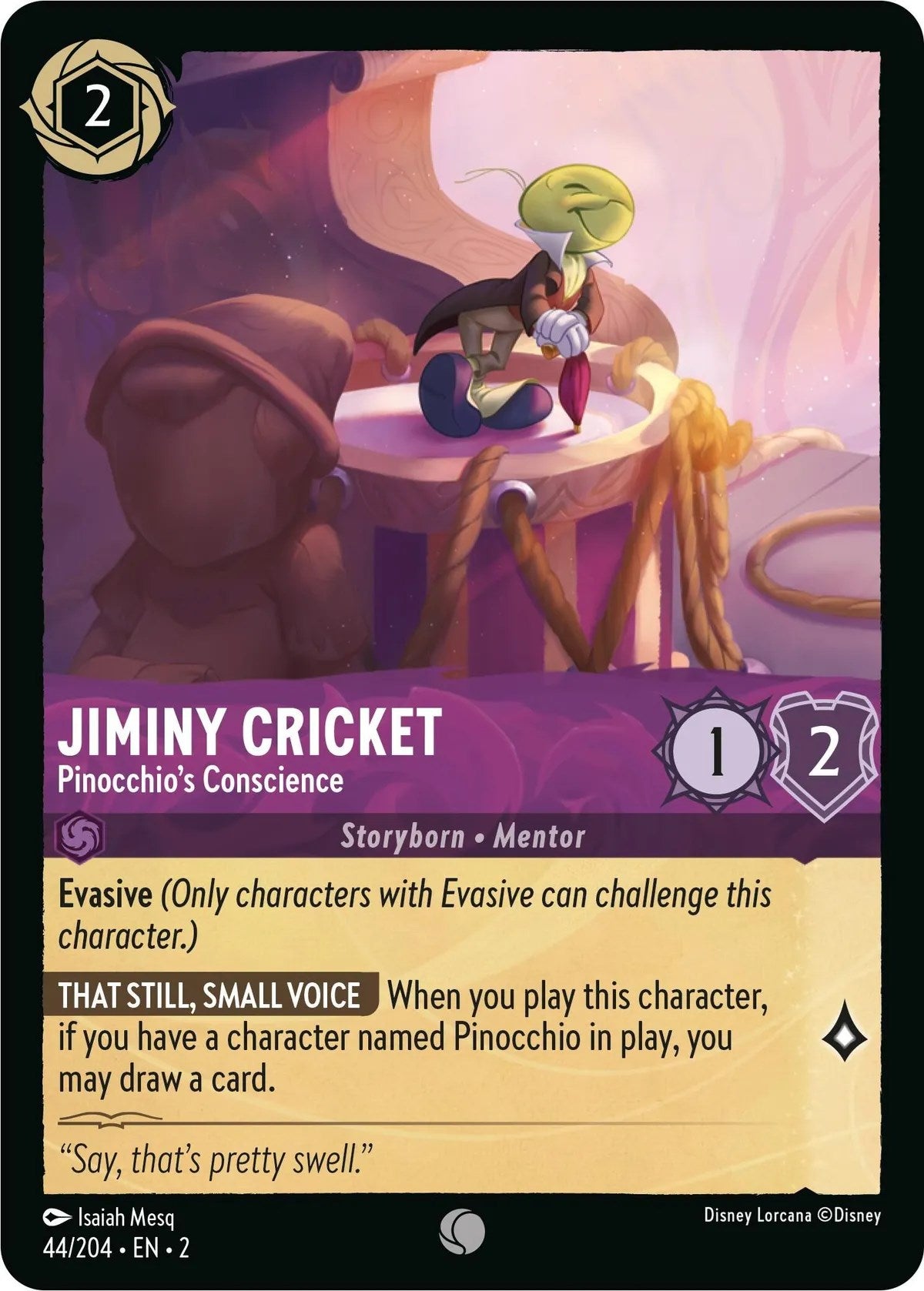 Jiminy Cricket - Pinocchio's Conscience (44/204) [Rise of the Floodborn] | Total Play