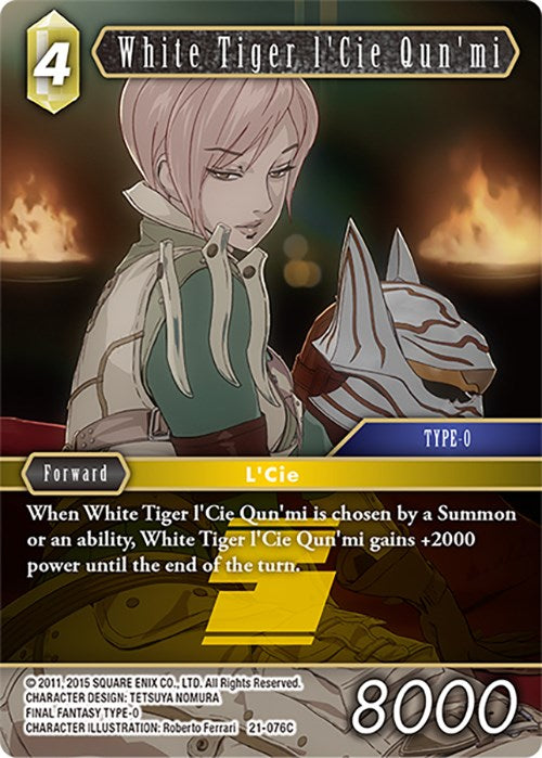 White Tiger l'Cie Qun'mi [Beyond Destiny] | Total Play