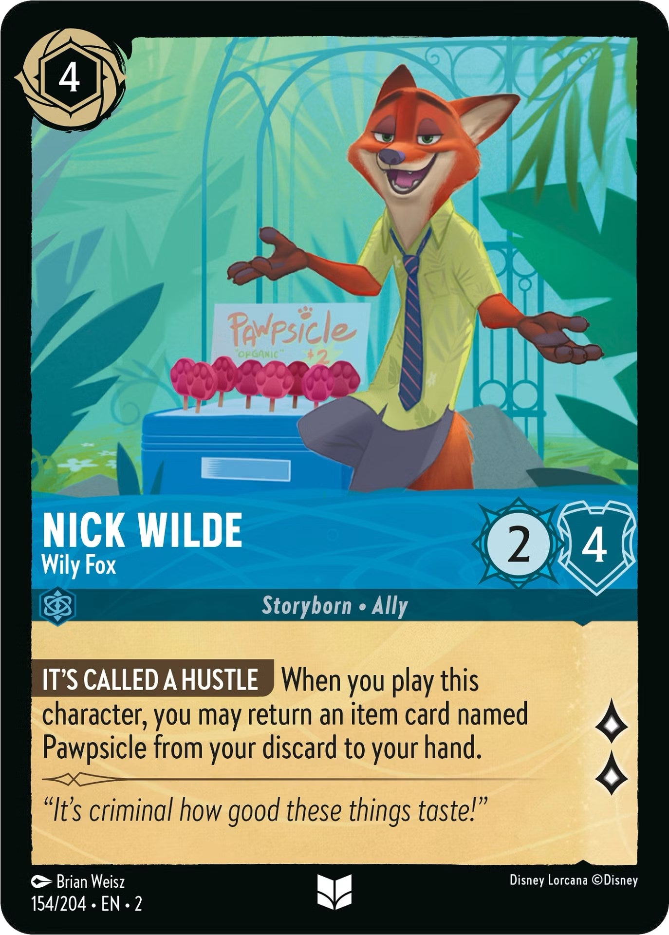 Nick Wilde - Wily Fox (154/204) [Rise of the Floodborn] | Total Play