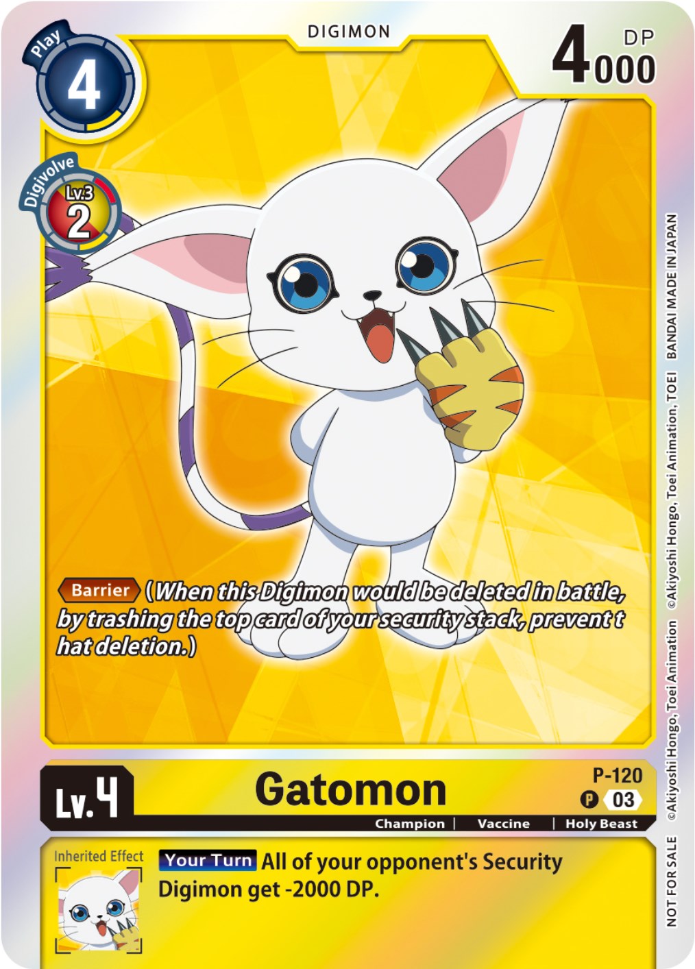 Gatomon [P-120] (Tamer Party Pack -The Beginning- Ver. 2.0) [Promotional Cards] | Total Play