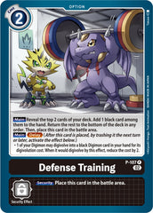 Defense Training [P-107] (Blast Ace Box Topper) [Promotional Cards] | Total Play