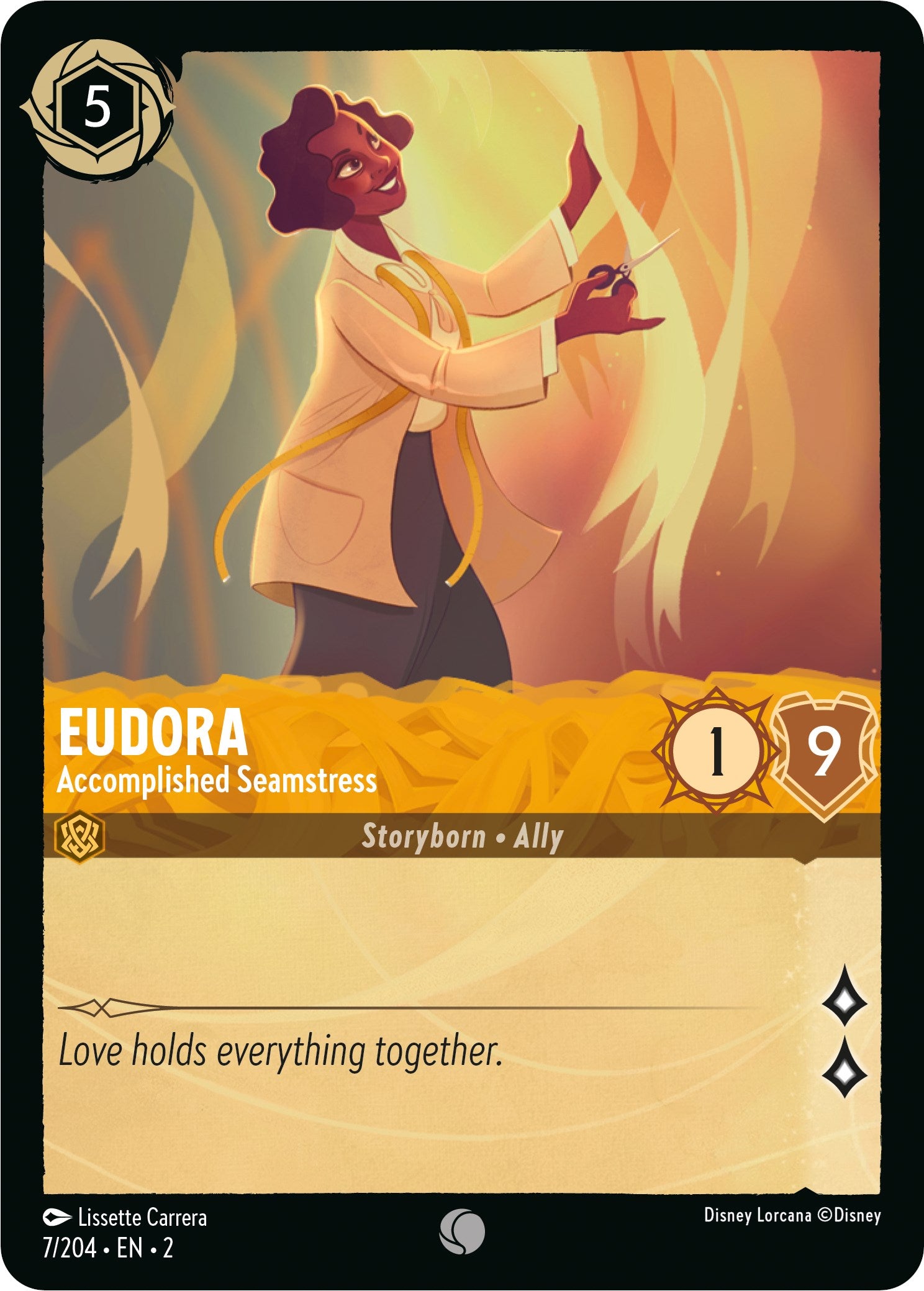Eudora - Accomplished Seamstress (7/204) [Rise of the Floodborn] | Total Play