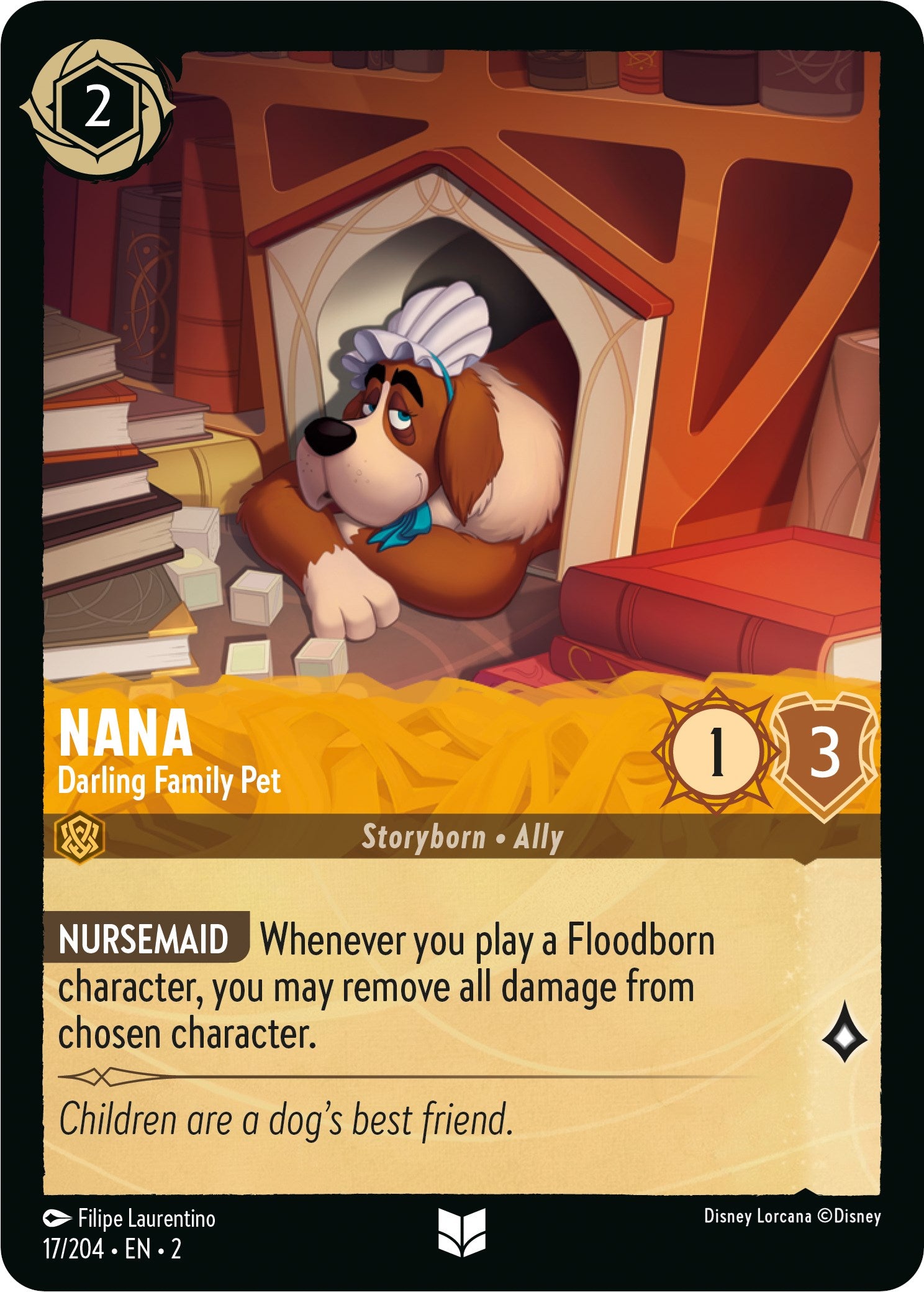 Nana - Darling Family Pet (17/204) [Rise of the Floodborn] | Total Play