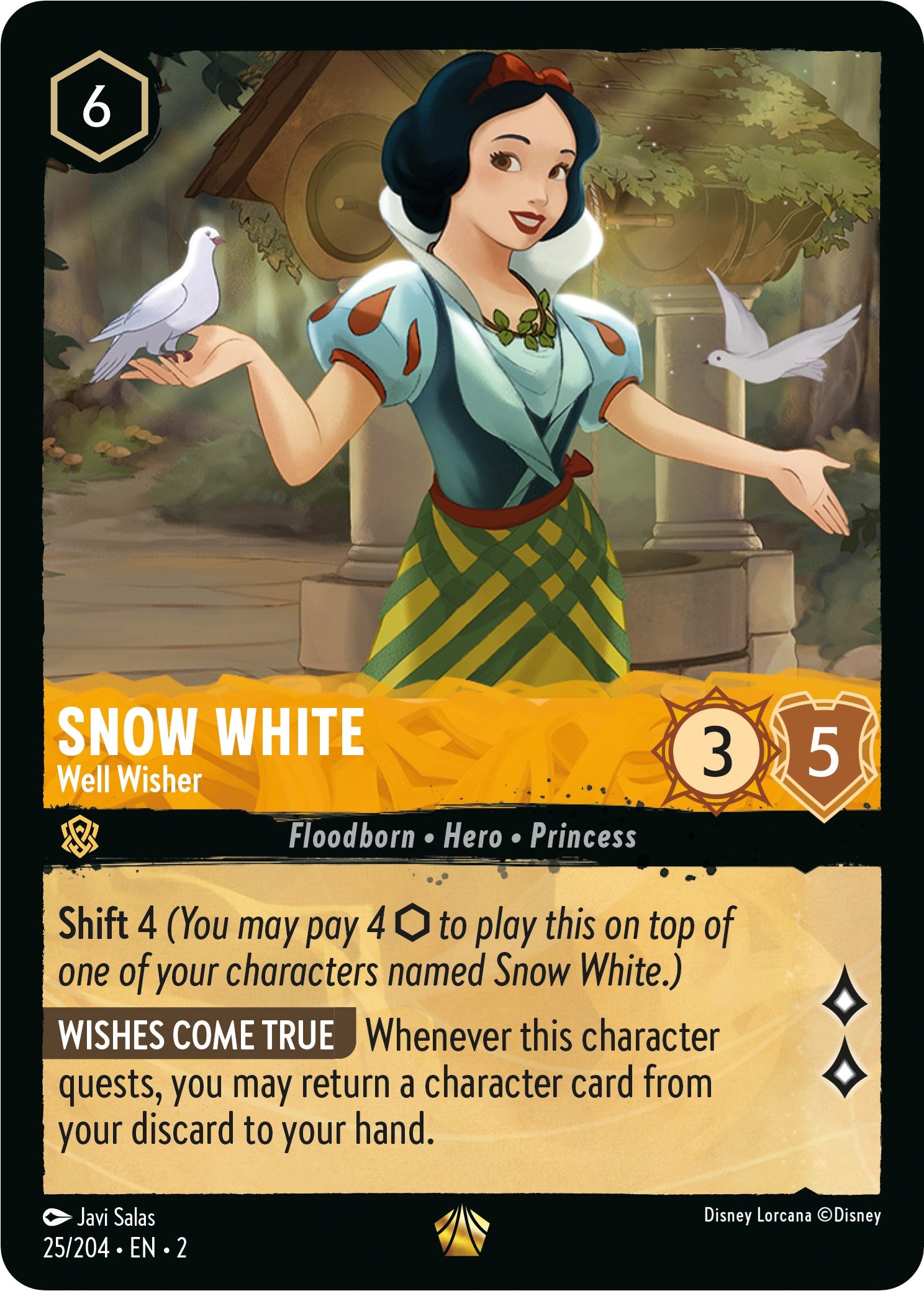 Snow White - Well Wisher (25/204) [Rise of the Floodborn] | Total Play