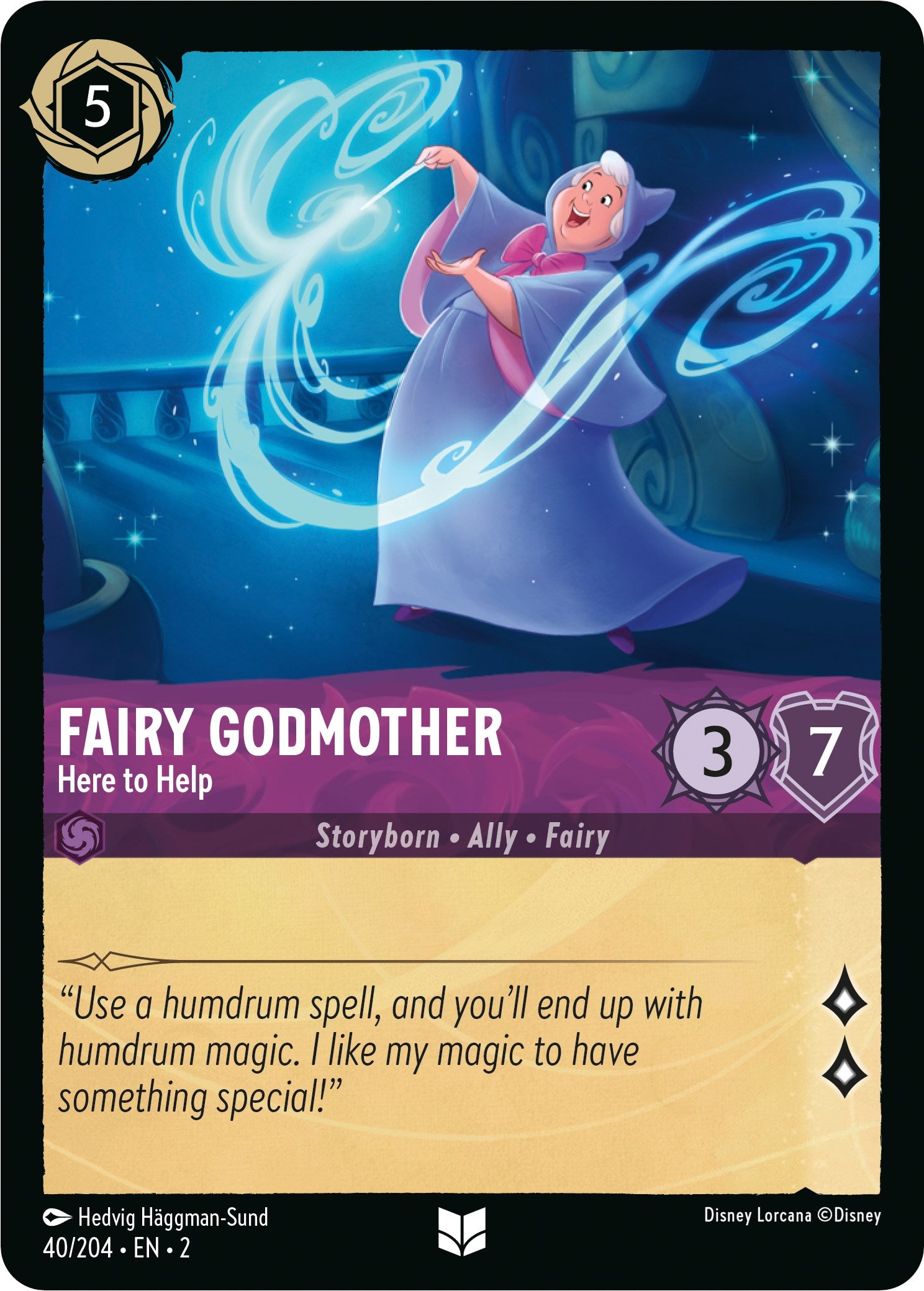 Fairy Godmother - Here to Help (40/204) [Rise of the Floodborn] | Total Play