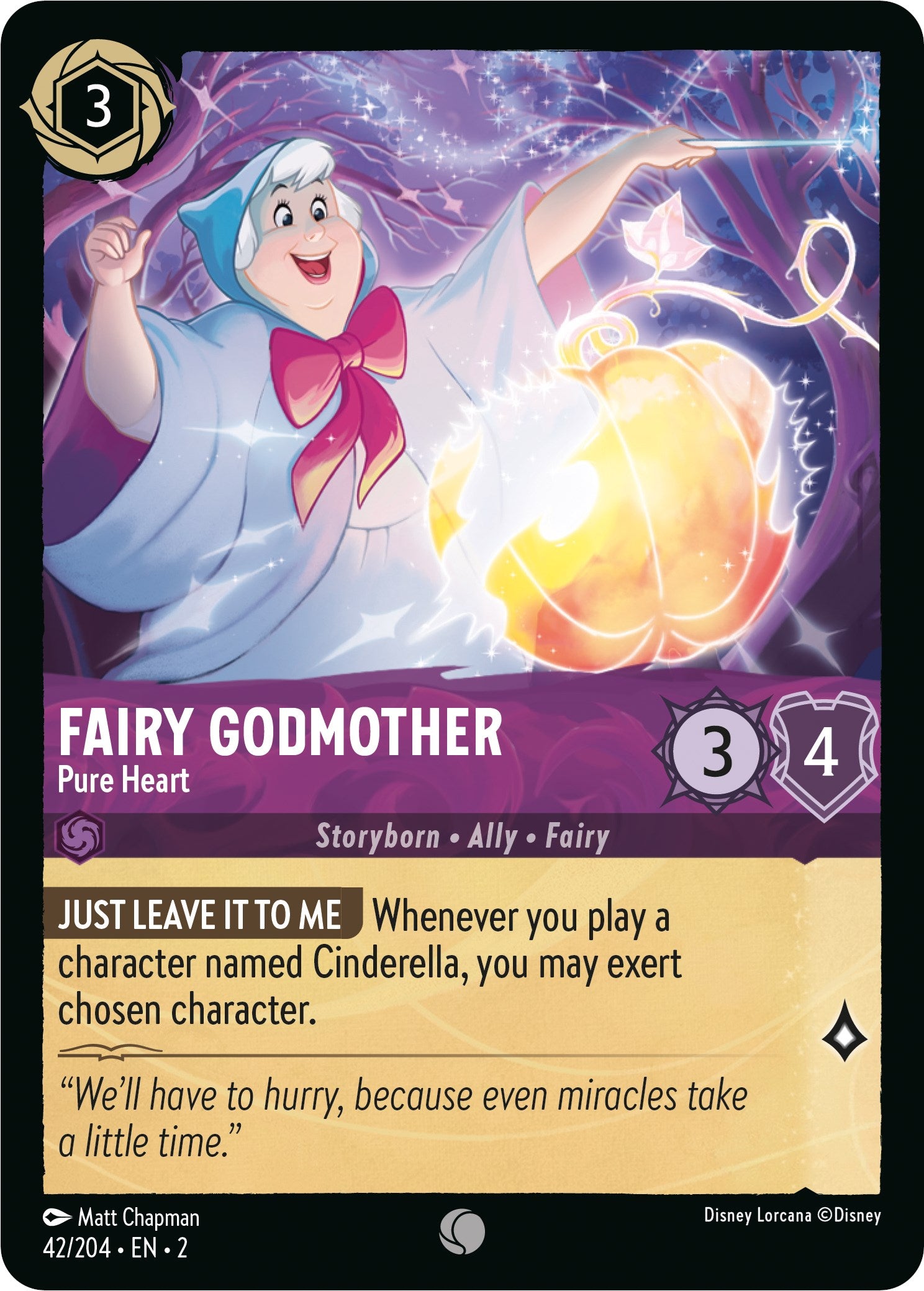 Fairy Godmother - Pure Heart (42/204) [Rise of the Floodborn] | Total Play