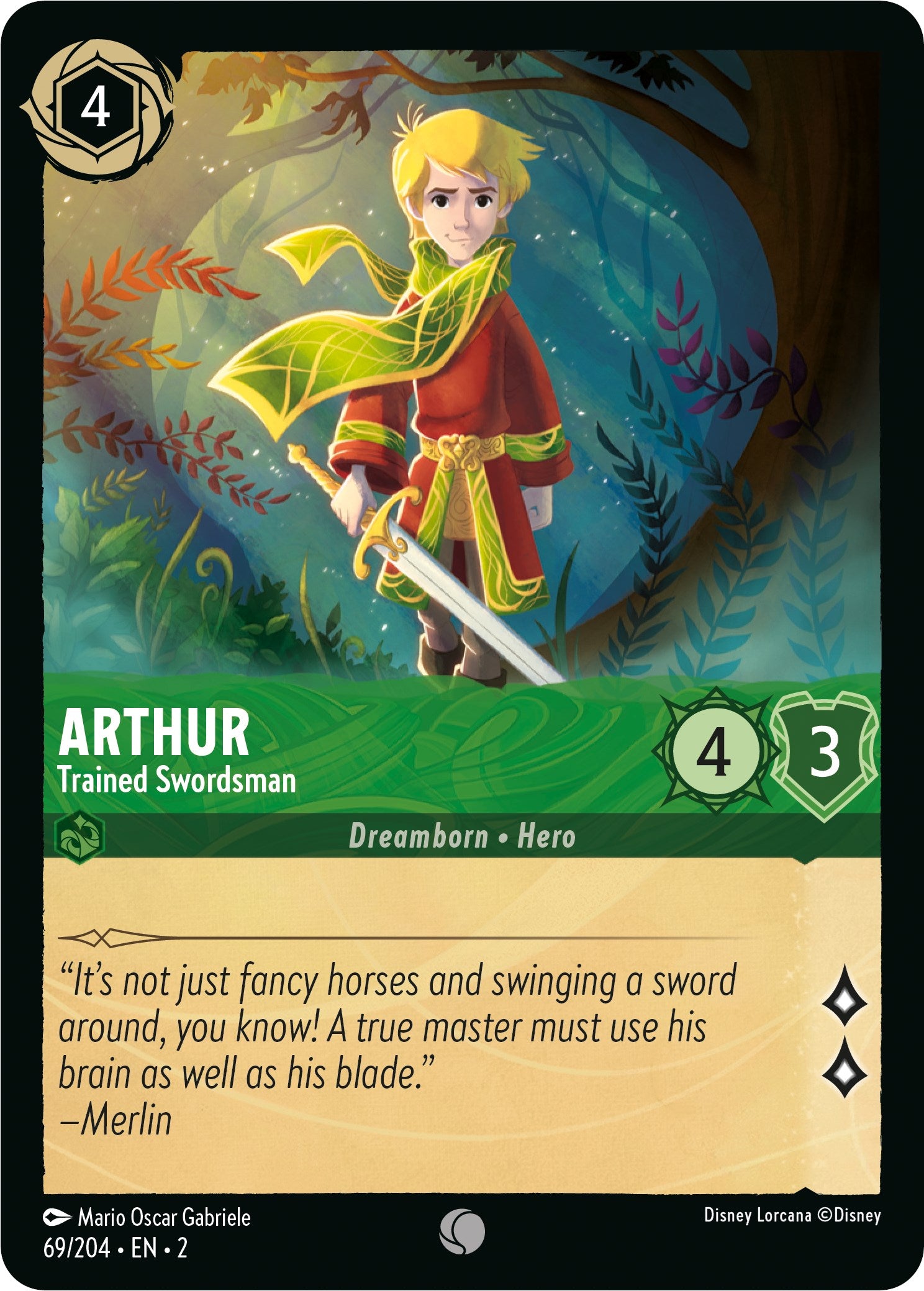 Arthur - Trained Swordsman (69/204) [Rise of the Floodborn] | Total Play