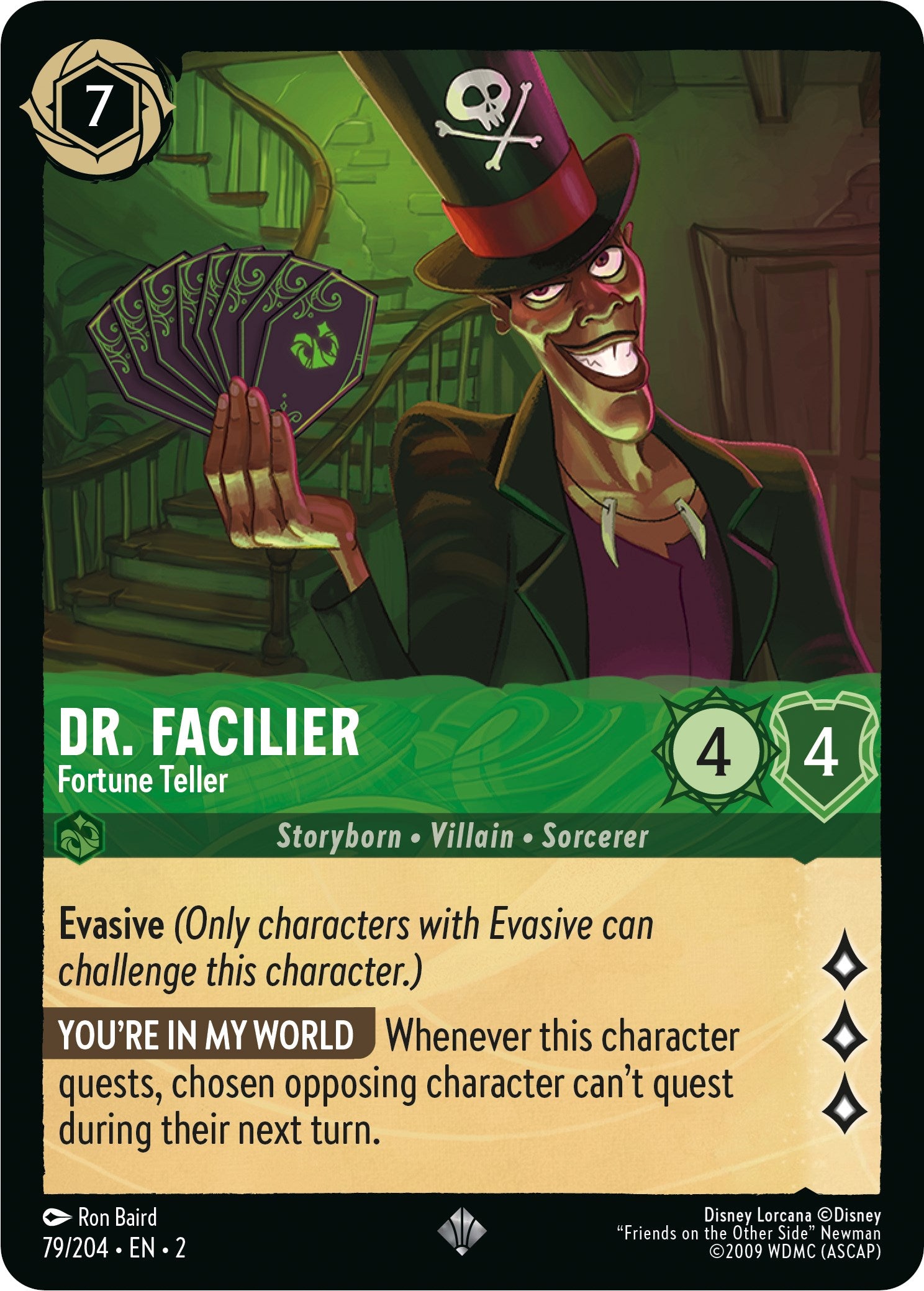 Dr. Facilier - Fortune Teller (79/204) [Rise of the Floodborn] | Total Play