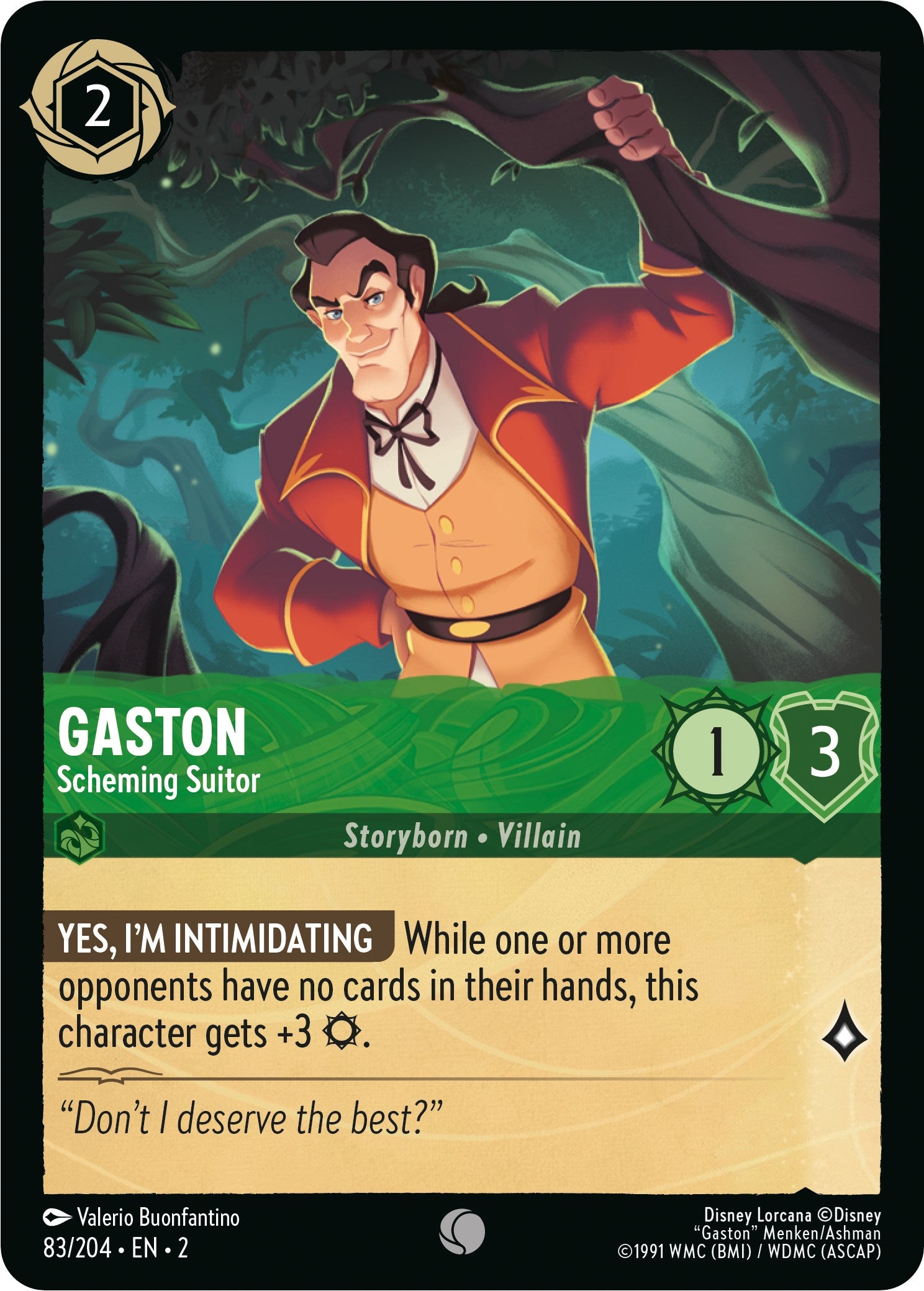 Gaston - Scheming Suitor (83/204) [Rise of the Floodborn] | Total Play