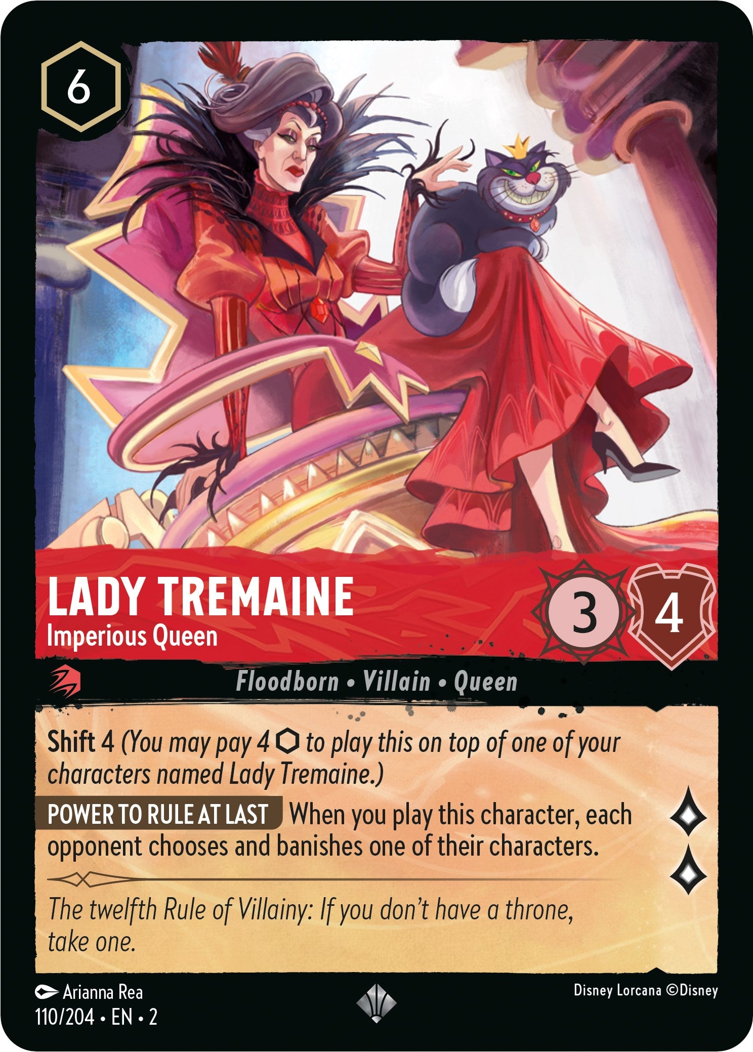 Lady Tremaine - Imperious Queen (110/204) [Rise of the Floodborn] | Total Play