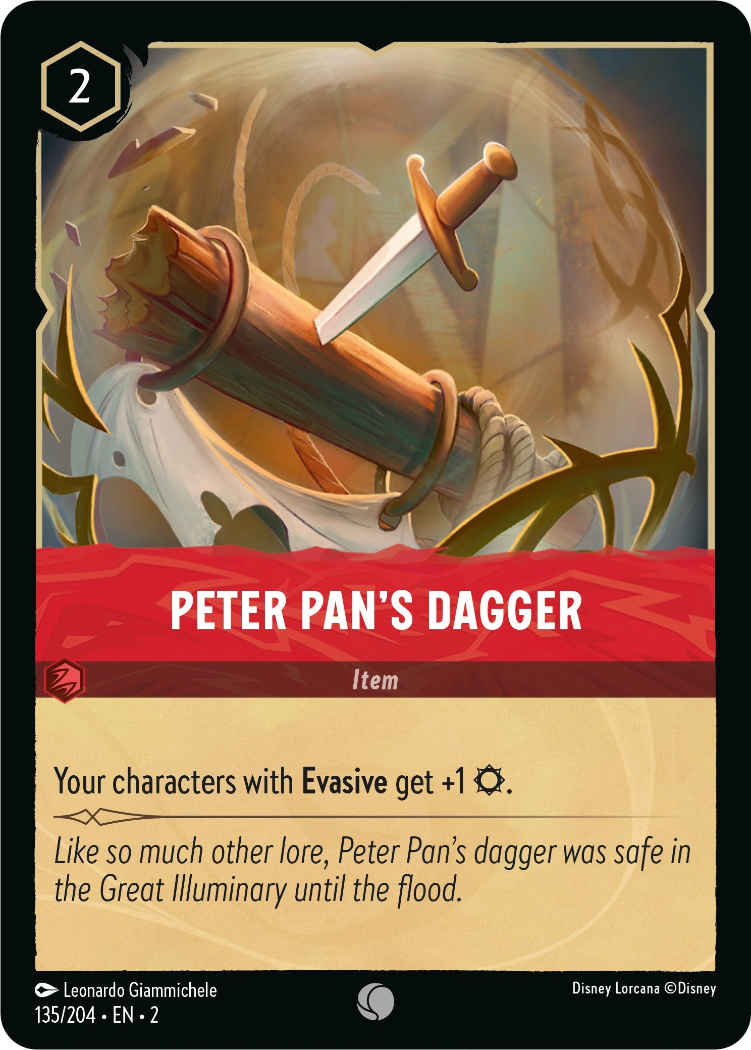 Peter Pan's Dagger (135/204) [Rise of the Floodborn] | Total Play