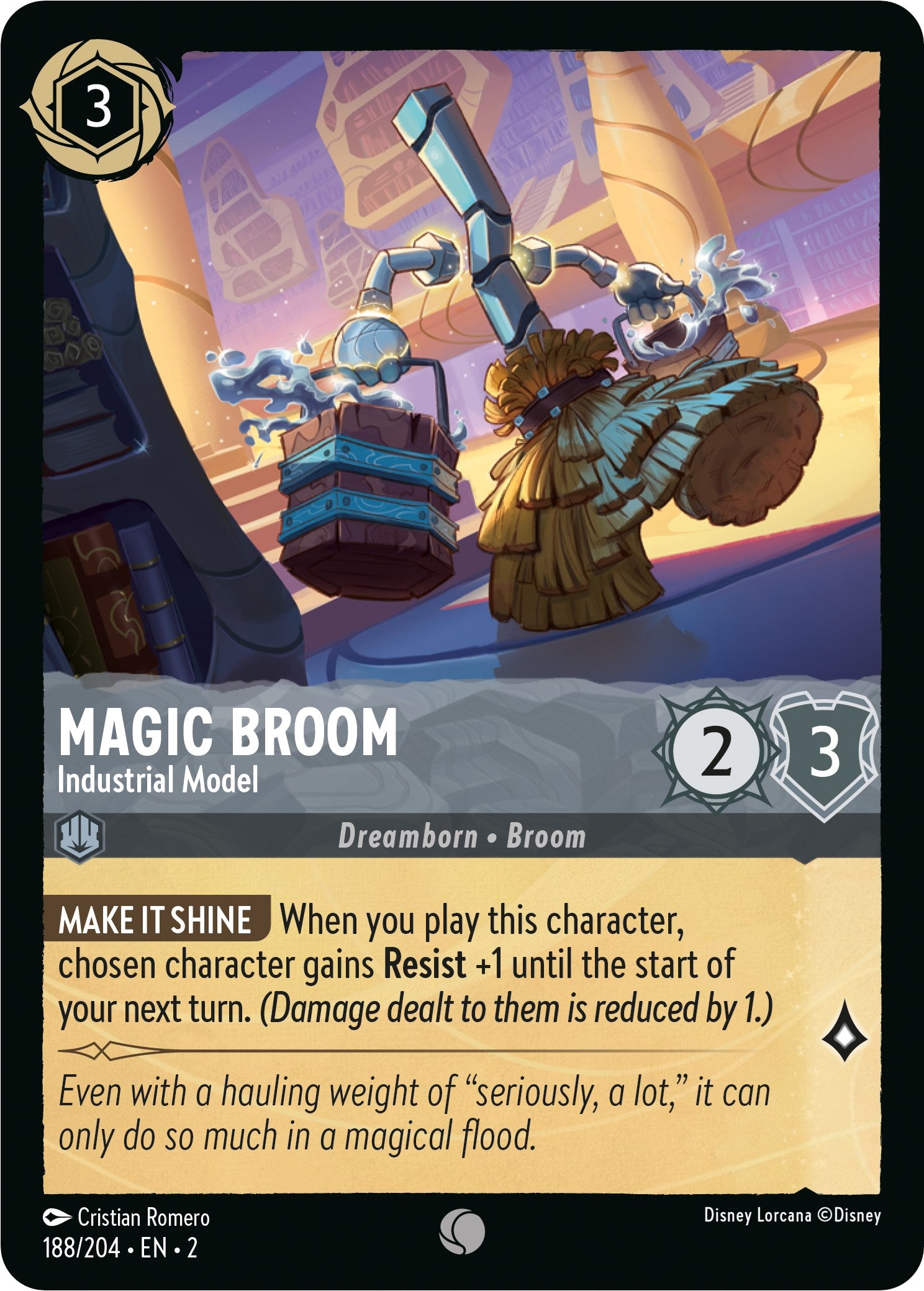 Magic Broom - Industrial Model (188/204) [Rise of the Floodborn] | Total Play