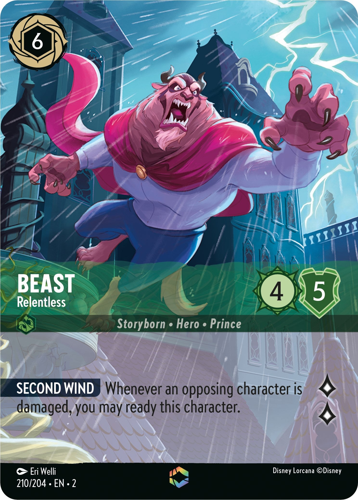 Beast - Relentless (Enchanted) (210/204) [Rise of the Floodborn] | Total Play