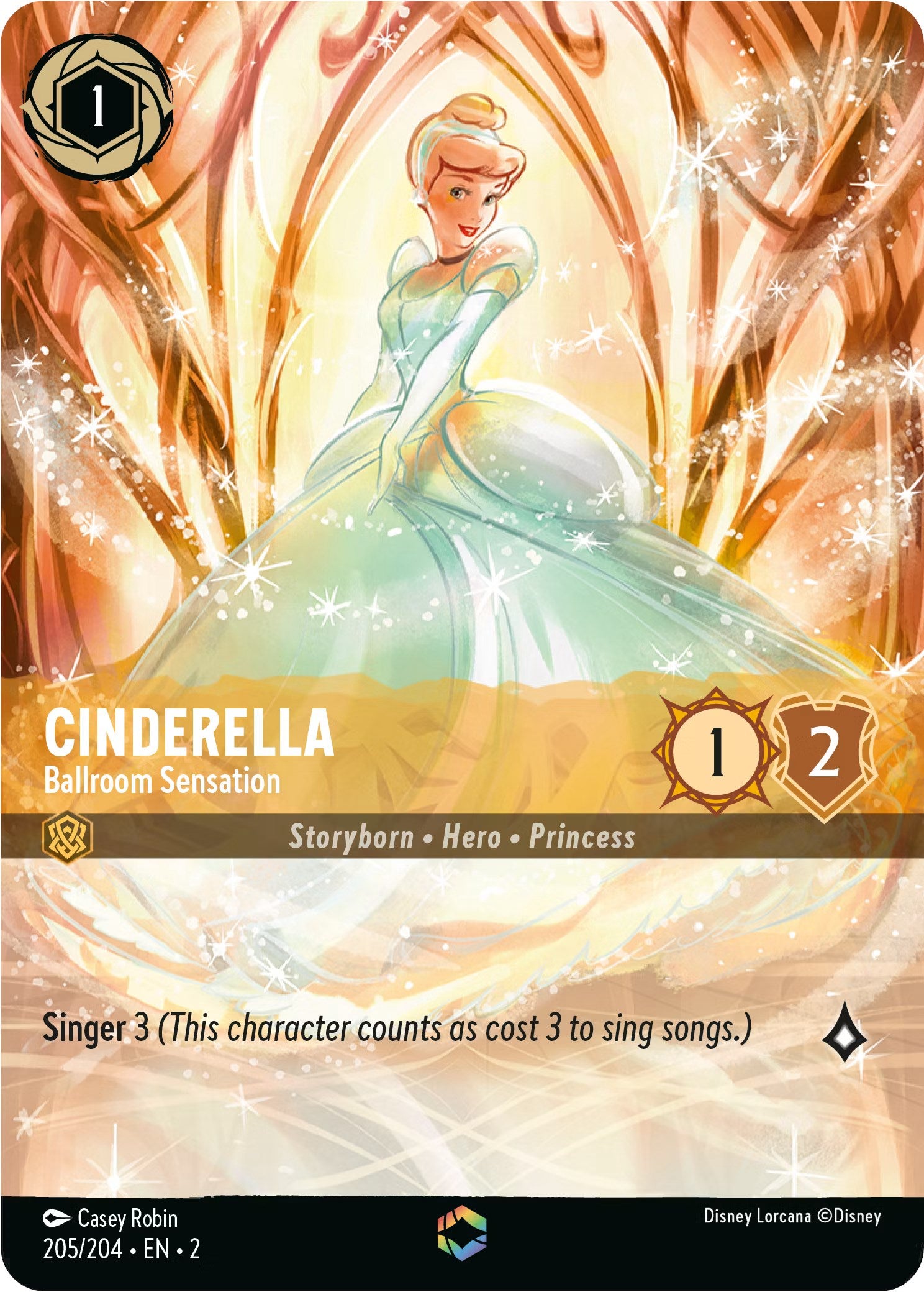 Cinderella - Ballroom Sensation (Enchanted) (205/204) [Rise of the Floodborn] | Total Play