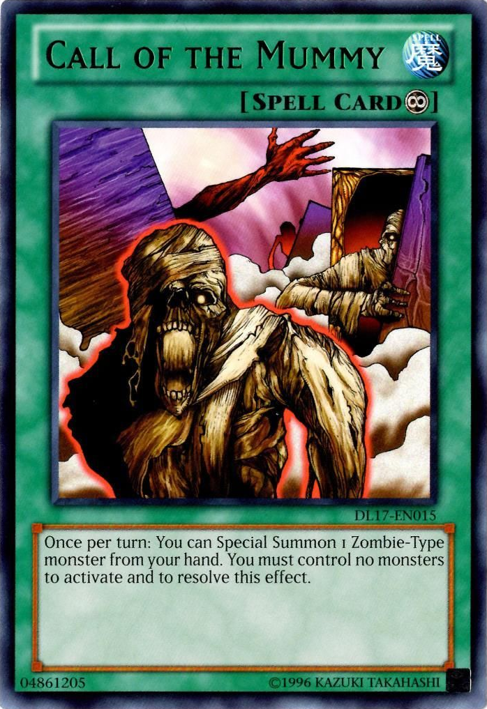 Call of the Mummy (Green) [DL17-EN015] Rare | Total Play