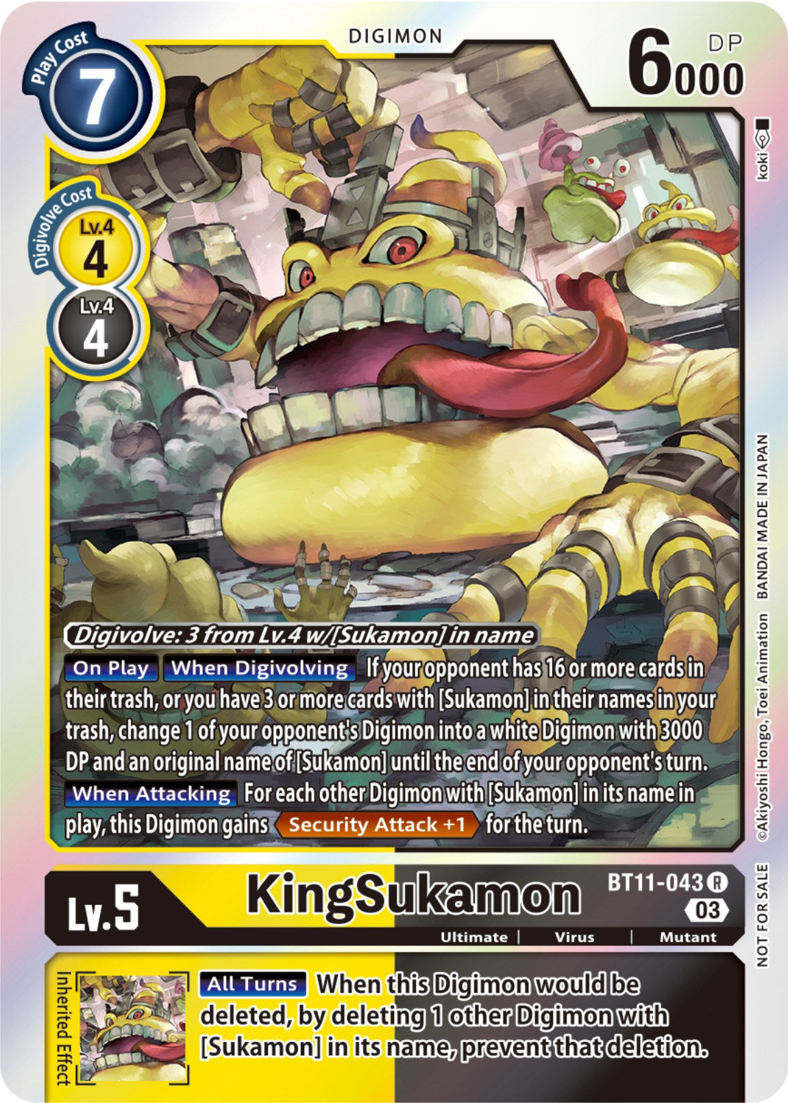 KingSukamon [BT11-043] (Winner Pack -Blast Ace-) [Dimensional Phase] | Total Play