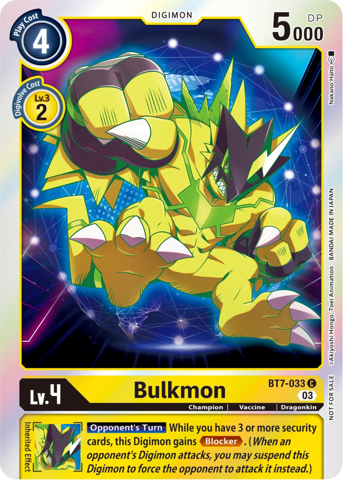 Bulkmon [BT7-033] (Official Tournament Pack Vol.11) [Next Adventure] | Total Play