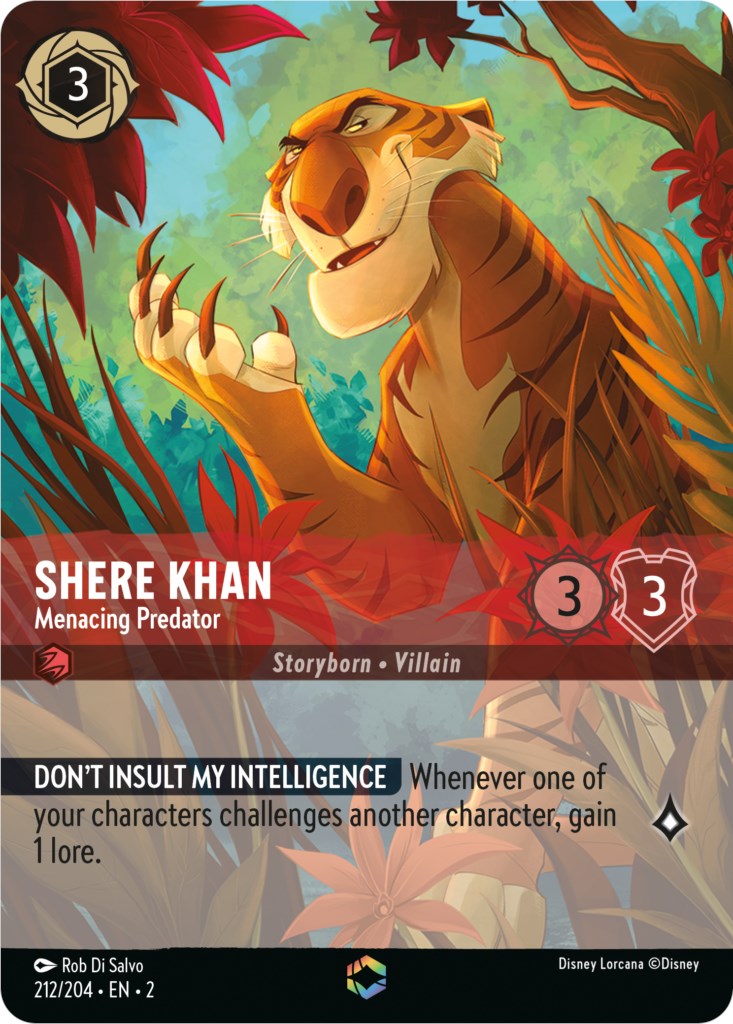 Shere Khan - Menacing Predator (Enchanted) (212/204) [Rise of the Floodborn] | Total Play