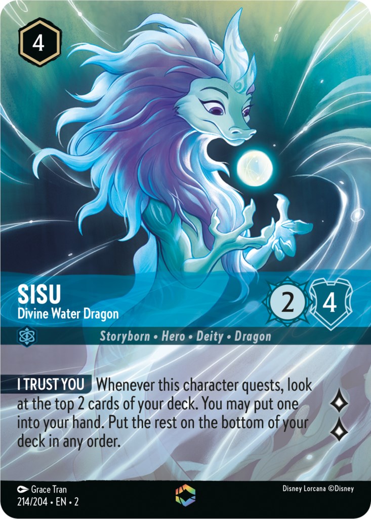 Sisu - Divine Water Dragon (Enchanted) (214/204) [Rise of the Floodborn] | Total Play