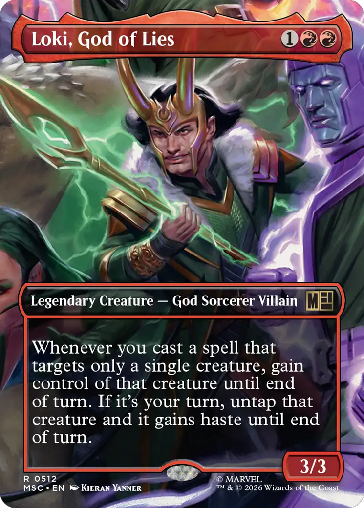 Loki, God of Lies (Borderless) [Marvel Super Heroes Commander] | Total Play